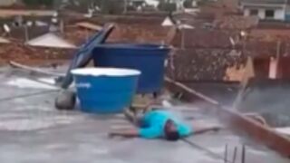 Man is electrocuted on a roof top while conducting DIY maintenance, India