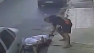 Drug dealer is shot in the head from behind, beaten and violated by rival