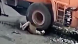 Man gets run over and crushed twice by a Bulldozer in Egypt