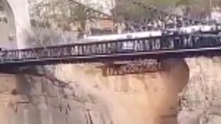 Man falls to his death off the highest bridge in Algeria the Sidi M'Cid Bridge (574ft)