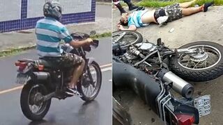 Bike obliterated after ignoring stop sign