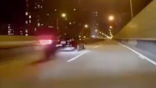 Brutal motorcycle crash in Taiwan