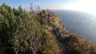 Dirt biker falls of his bike, then off a cliff to his death in Russia