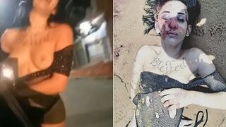 Woman flashing her boobs on a wild night out is found murdered and dumped in a river, Brazil