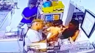 Store owner shot dead whilst holding baby in Colombia (Uses baby as shield)