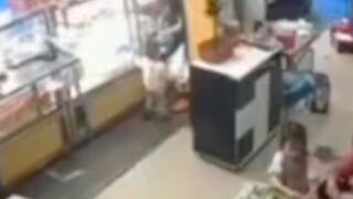 Car crashes into restaurant in china destroying a child and his mother