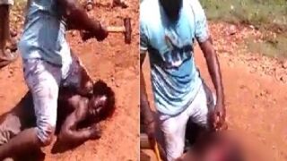 Rapist gets his head destroyed with a Sledge Hammer in Haiti (Full Uncensored Video)