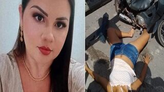 Woman riding a scooter is killed by falling post in Brazil