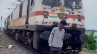 Man creating a reel gets hit by a train in India