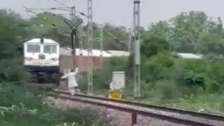 Man killed after getting hit by a train in India