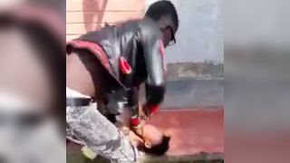 Woman gets punched up and kneed in the face by her boyfriend