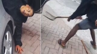 Thief gets beaten to death with a shovel after getting caught breaking into a home and shooting a innocent girl