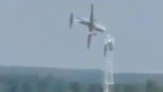 Military prototype transport aircraft crashes in Moscow Russia