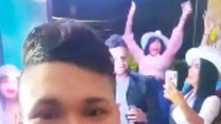 Woman injured bad after falling out a window whilst dancing drunk in Colombia