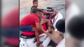 Man left with his foot hanging off after getting it chopped by a boat propeller