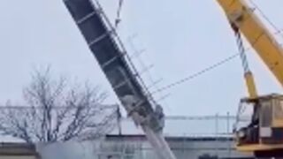 Man gets crushed to death by a crane while working