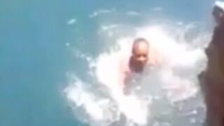 Young boy records his father drown to death