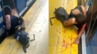 Man gets hit by subway train trying to steal cellphone from passenger in Argentina