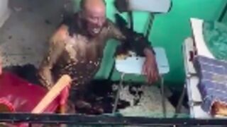 Man sizzling after getting electrocuted trying to make breakfast