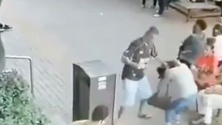 Instant Karma: Man beats up a woman but gets jumped by members of the public