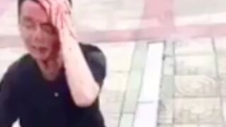 Paedophile cries for his life while getting beat up in China