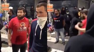 BLM scream at Jews and chase them out of Philadelphia protest