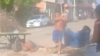 Man gets knocked out and then killed after repeatedly getting hit over the head with a Shovel