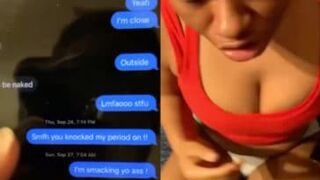 Man kicks his girl out his crib after catching her cheating through her text messages