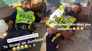Police officer gets put to sleep at Penn North Station in Baltimore