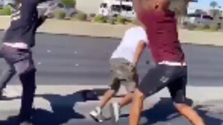 Road rage incident involving a baseball bat in Las Vegas