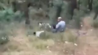 WTF: Man gets beat up and left and left bloodied after he was caught raping a dog at a forest in Turkey