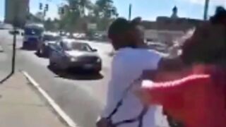 Trump Supporter Gets Knocked Out At MA Rally... In An Autozone Parking Lot