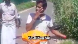 Man stopped by police in India for riding around with a Chopped off hand