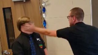 Burger king employee gets smacked across the face by a disrespectful customer