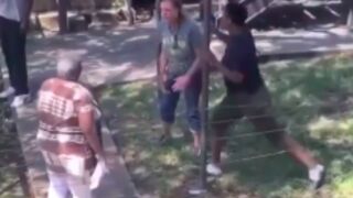 Karen gets knocked out after getting into an argument