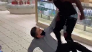 Store clerk gets beat down after he was heard over the radio calling the customer a n****r