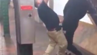 Man gets knocked out for calling another man the N word!