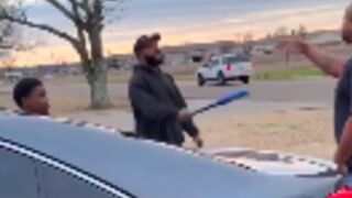 Man pays the price for making threats with a baseball bat!