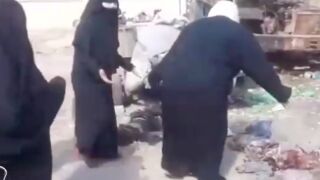 Aftermath of a bombing in the Idlib Syria