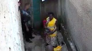 Two robbers beat up and rob an old lady!