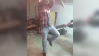 Man gets tied up and beaten with planks of wood for stealing!