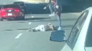 Former NBA Player Delonte West Gets Beat Down On The Highway!