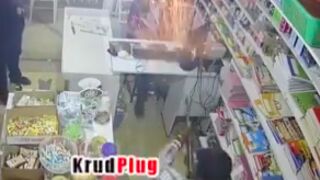 Store owner is no match for an AK47 ????