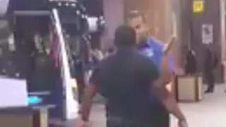 Man starts a fight with the wrong one and ends up getting knocked out!