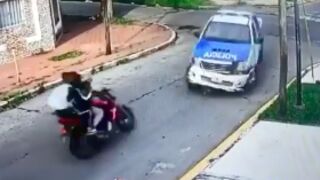 Two guys get hit off their motorcycle by police!