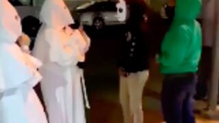 Two latina women chose to dress up as KKK for halloween, and almost get beat up for it!