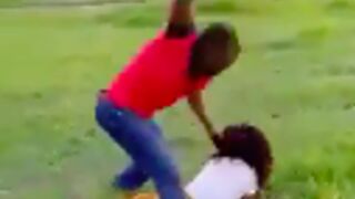 SMH:Woman gets beat up by her husband for cheating!