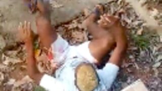 Caught Lackin: Man gets taken to a cemetery just outside the Favelas and beaten with sticks for stealing!