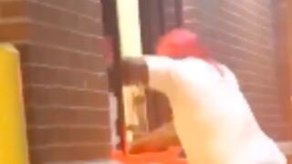 Man gets into a fight with Popeyes staff because they ran out of the Chicken Sandwich!