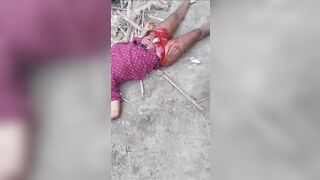 Haiti - dead bodies of men and women lying around